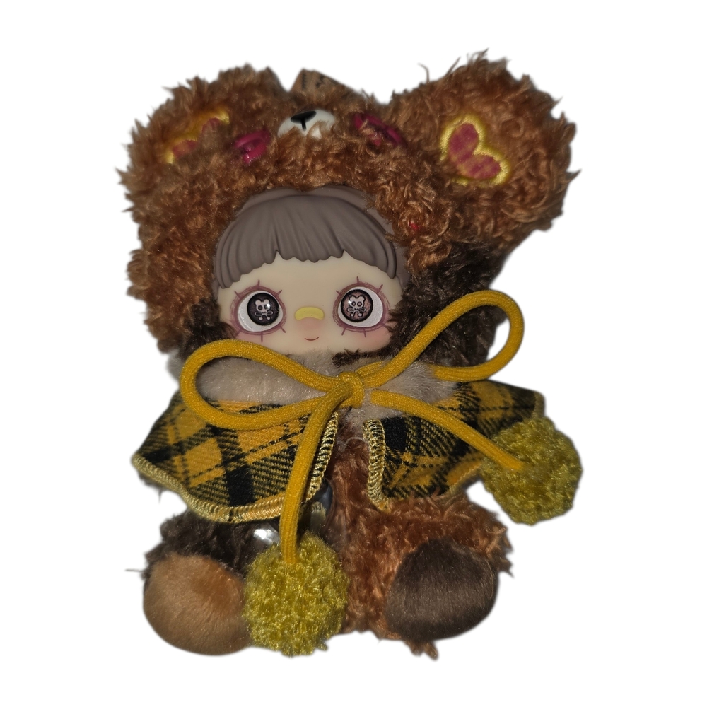 Maymei Tiny Bear Cookie Series Plush Pendant - Ginger Cola
